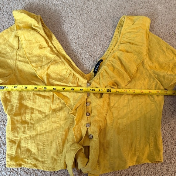 NWT Very J Ruffle Crop Top M - Picture 12 of 14